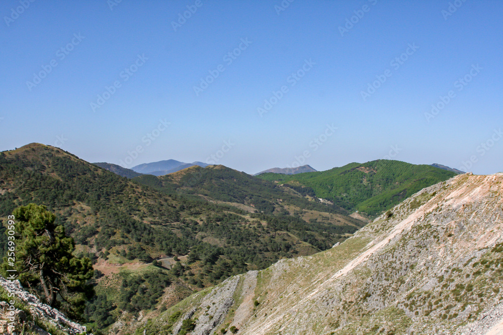 fantastic view over the mountains of the Sierra Nevada fantastic view over the mountains of the Sierra Nevada
