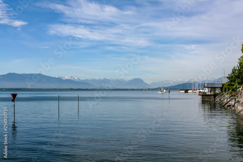 panorama view over the lake constance germany