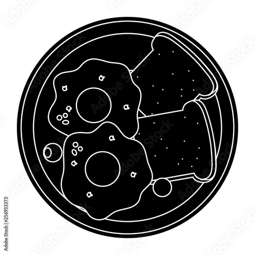 delicious tasty breakfast cartoon