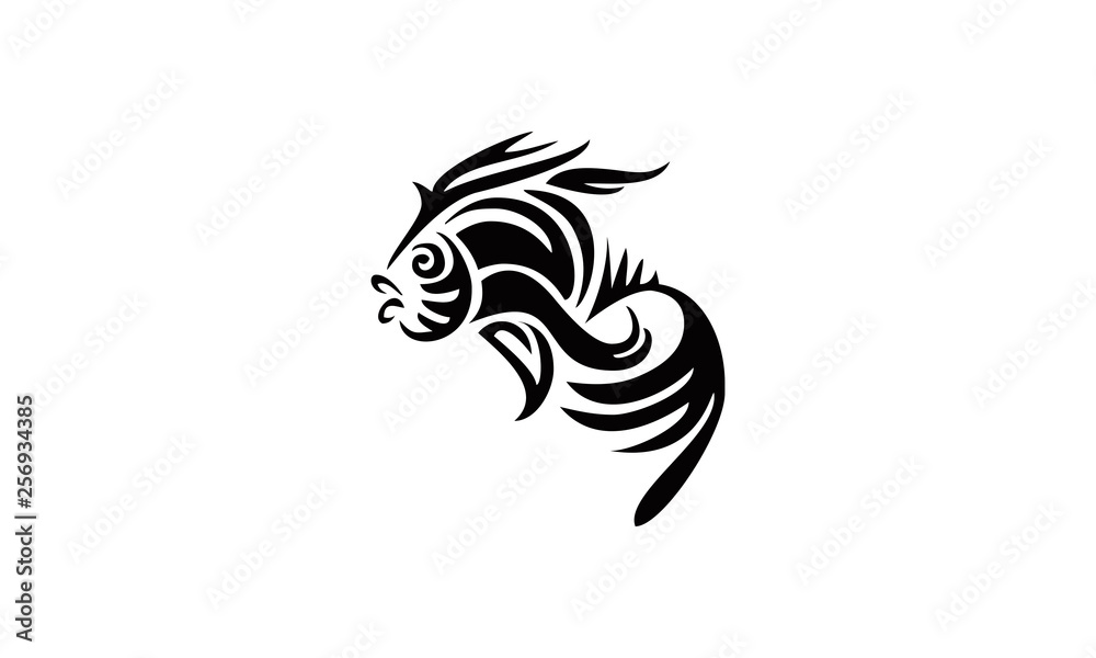 fish logo vector