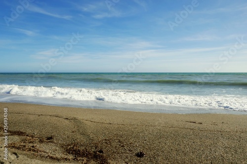 Strand bei Roquetas de Mar in Andalusien  Spanien