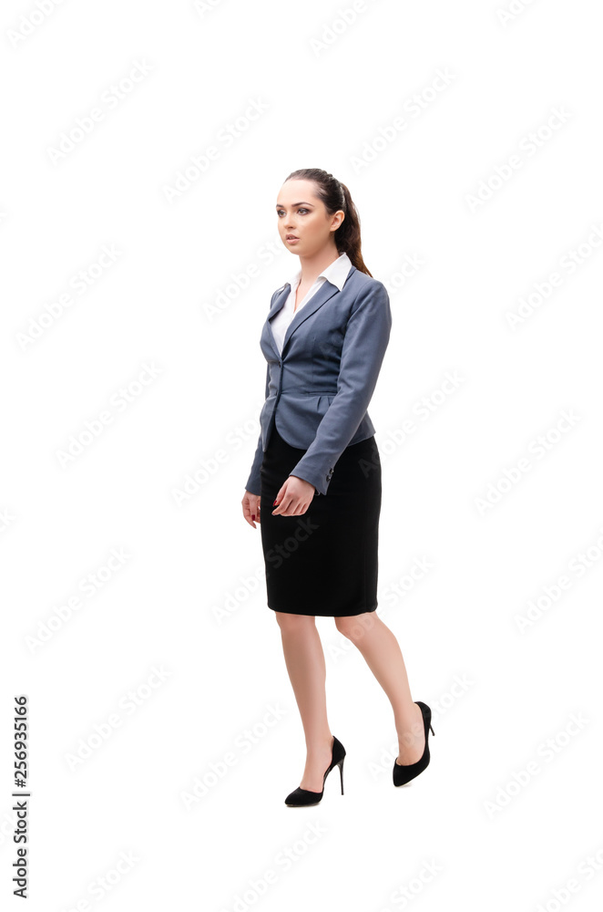 Young businesswoman isolated on white background Young businesswoman isolated on white background