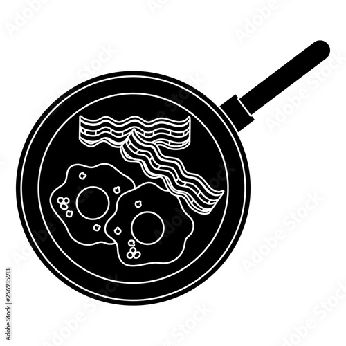 delicious tasty breakfast cartoon