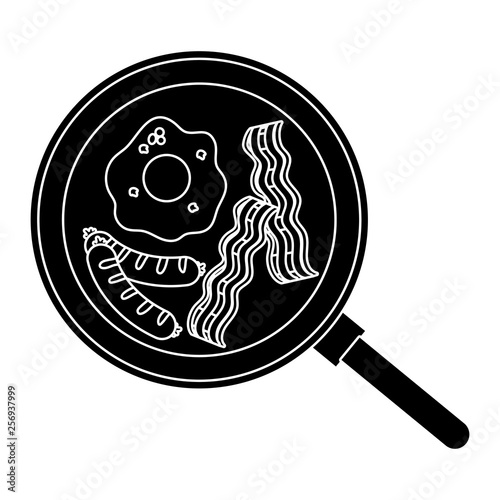 delicious tasty breakfast cartoon