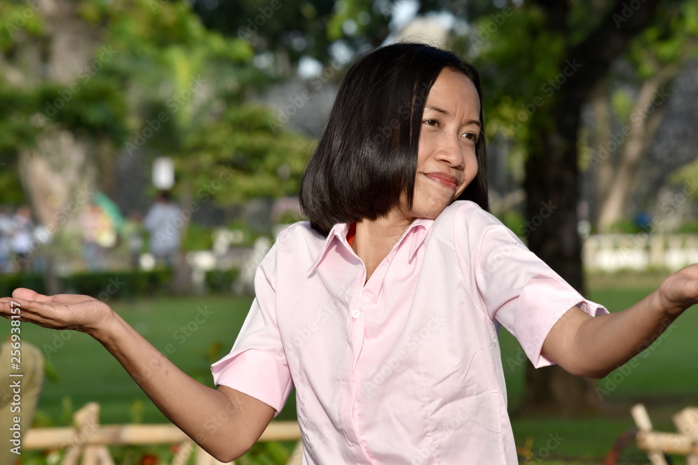 Youthful Adult Female Making A Decision Youthful Adult Female Making A Decision