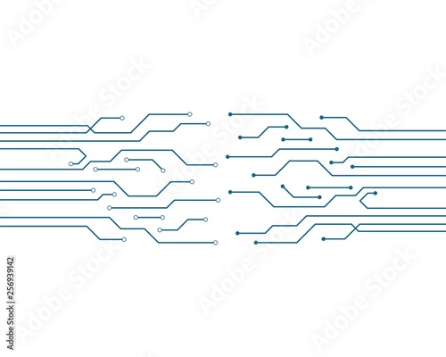 circuit technology logo vector