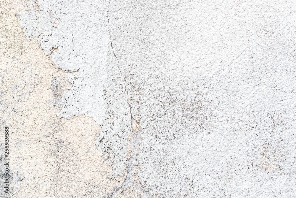 Old white cement wall texture anf background