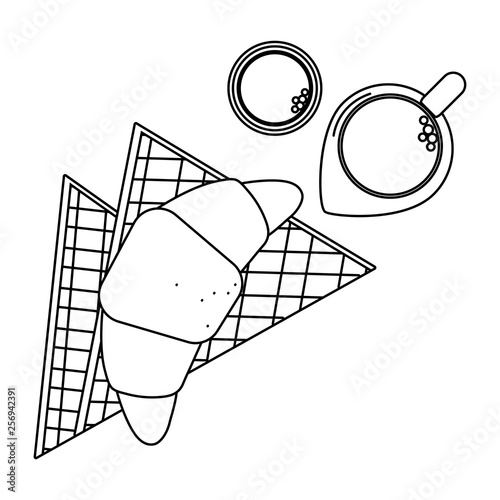delicious tasty breakfast cartoon