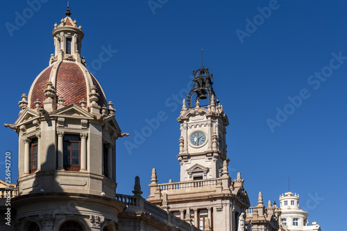 VALENCIA  SPAIN - FEBRUARY 27   Valencia City Hall  building in Valencia Spain on February 27  2019