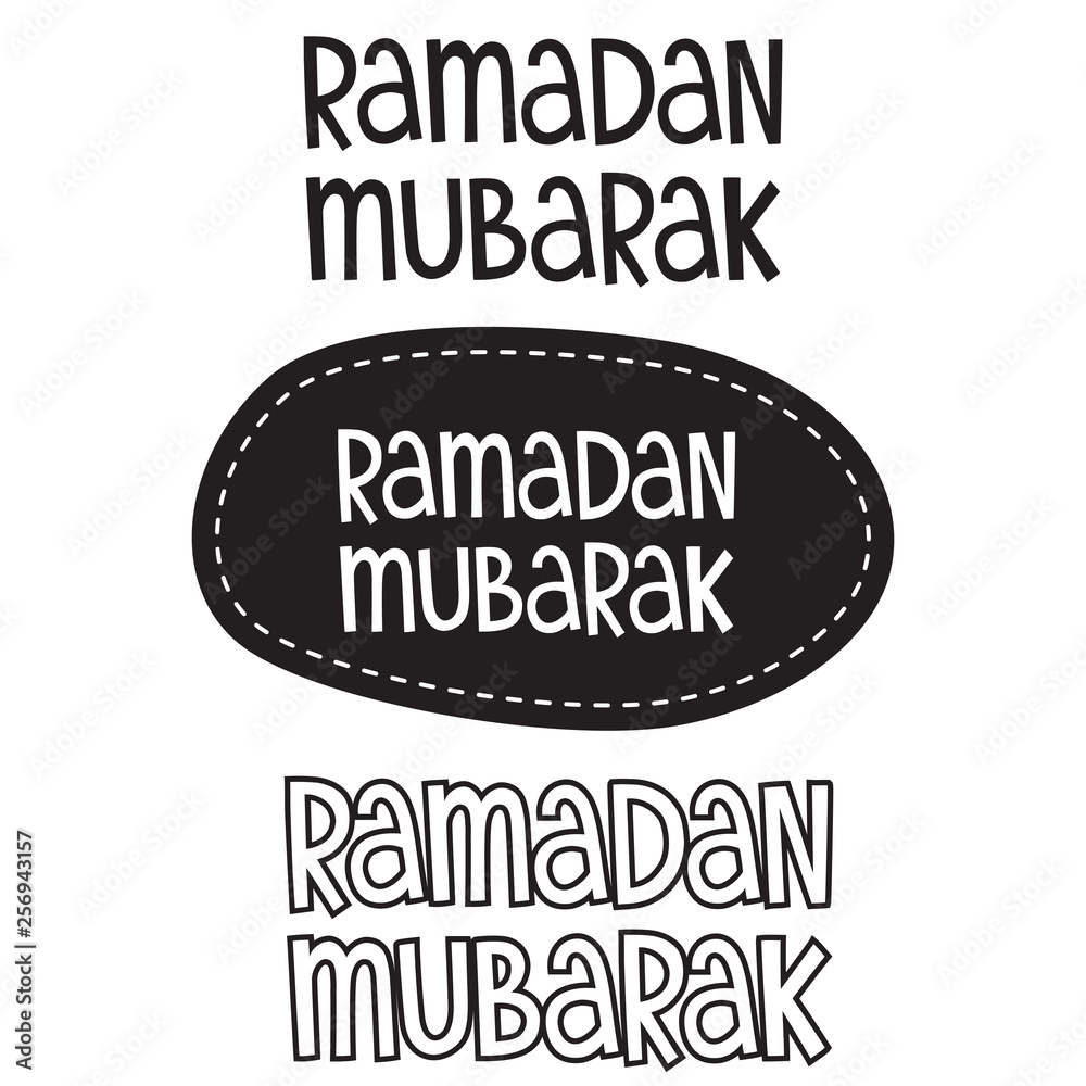 Ramadan mubarak - Happy holidays in arabic
