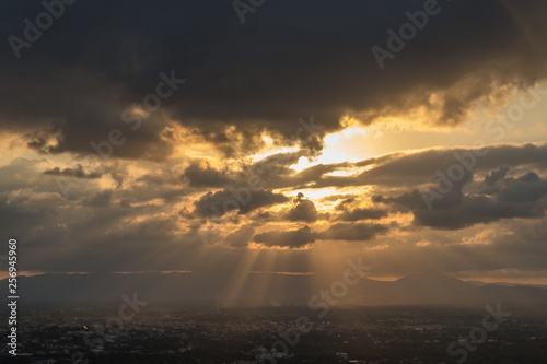 Beautiful cloud at sunset