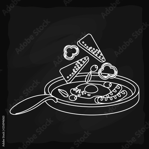 delicious tasty breakfast cartoon