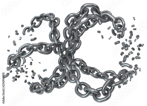 Chain Metal Breaking Loops Bunch