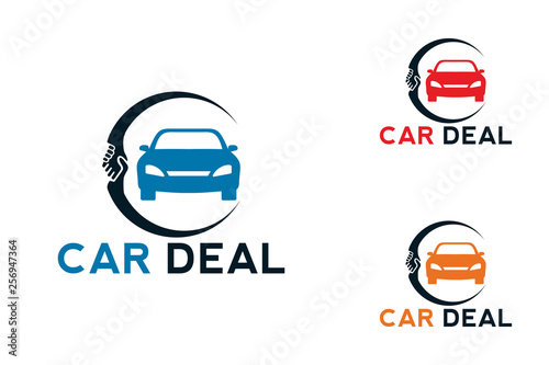 car deal logo design template