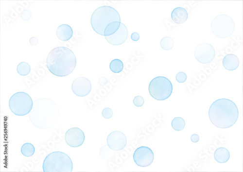 水彩水玉泡背景テクスチャにじみ青stock Illustration Adobe Stock