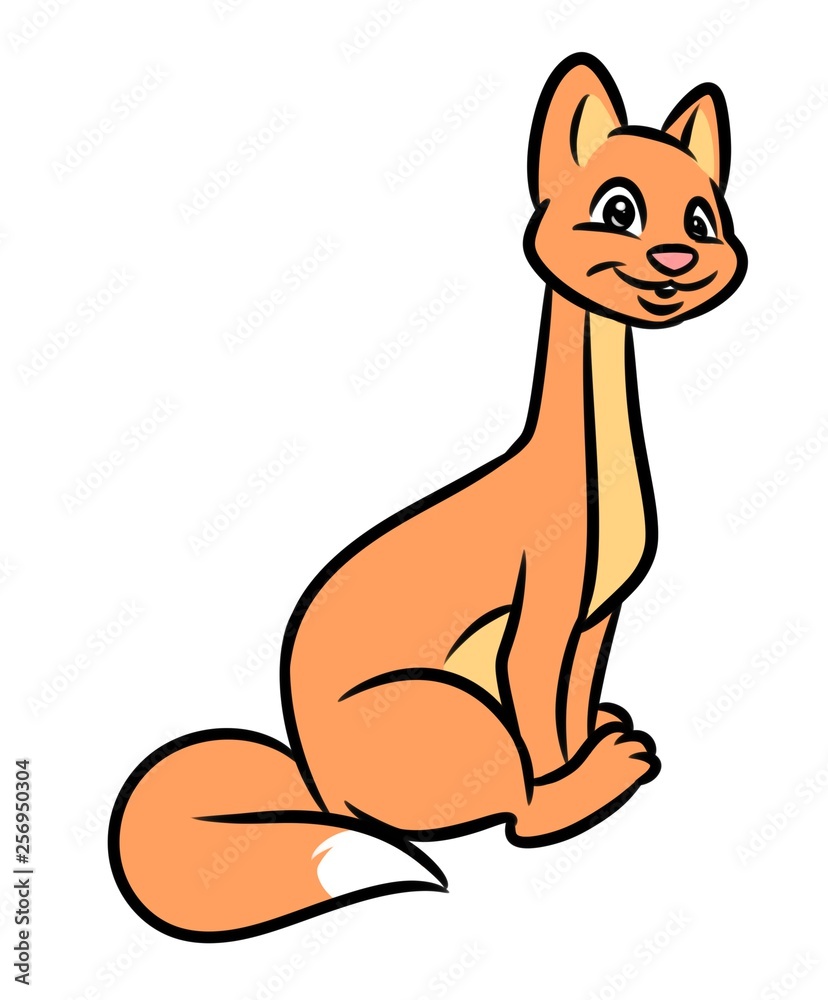 Fototapeta premium Kitten cartoon illustration animal character isolated image