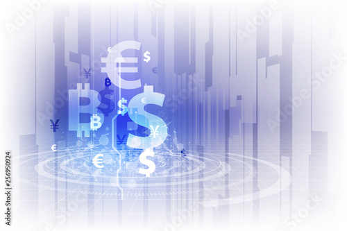 Money transfer. Global Currency. Stock Exchange. Stock vector illustration eps10.