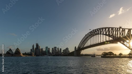 Sydney Harbour from Waterhouse Reserve Day to Night Timelapse