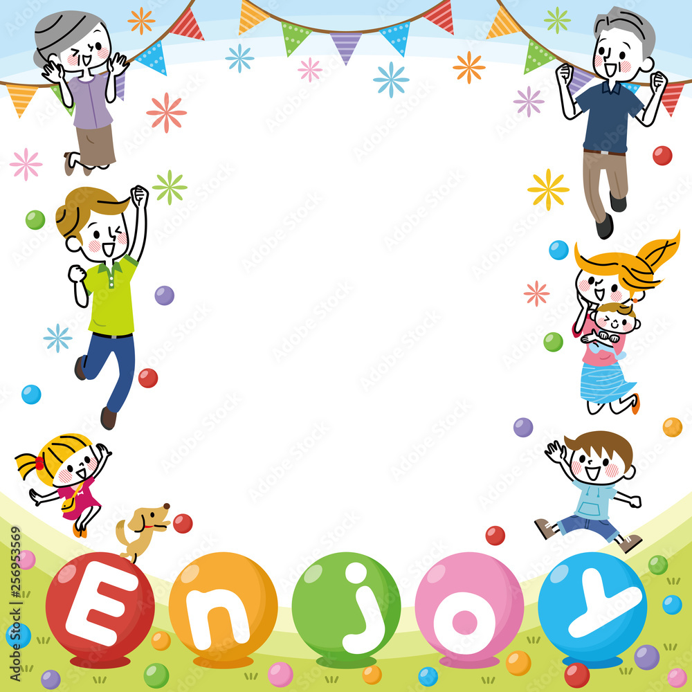 家族のフレーム「Enjoy」 家族のフレーム「Enjoy」