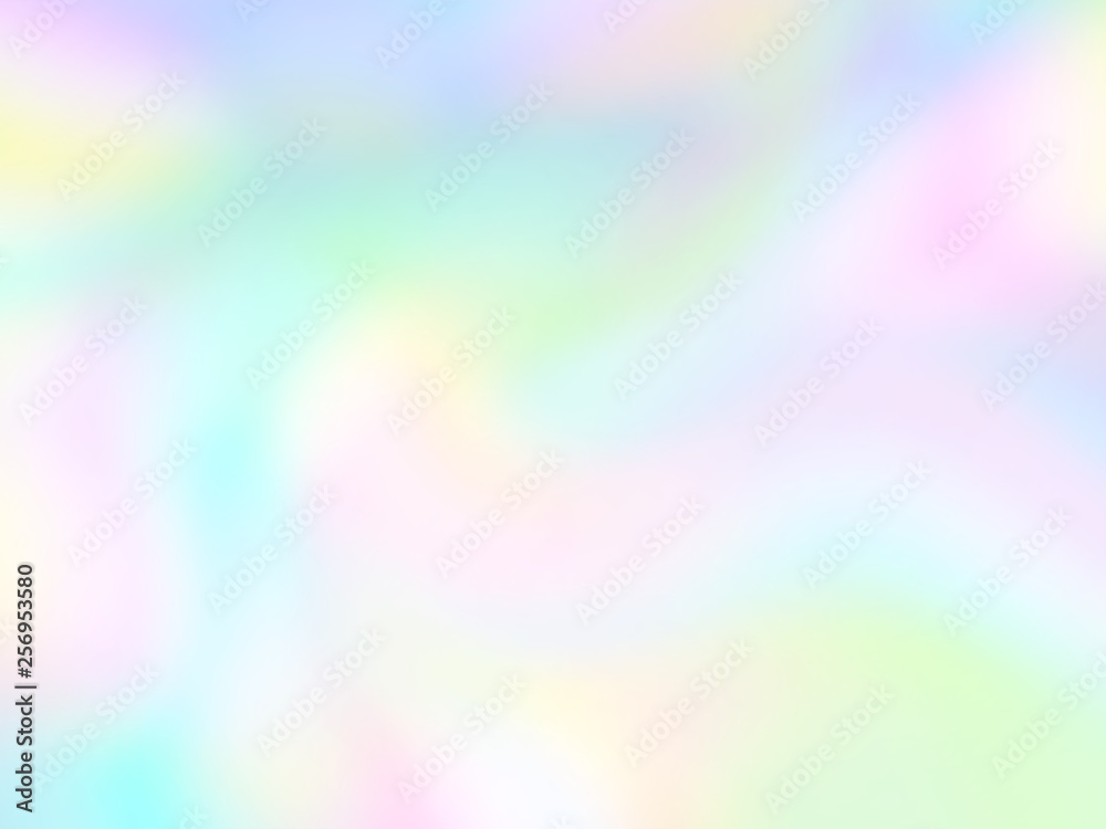 Abstract holographic iridescent composition. Background for banner, headline, presentation, corporate identity, flyer, poster, cover backdrop, wallpaper. Vector EPS10 not trace, include mesh gradient