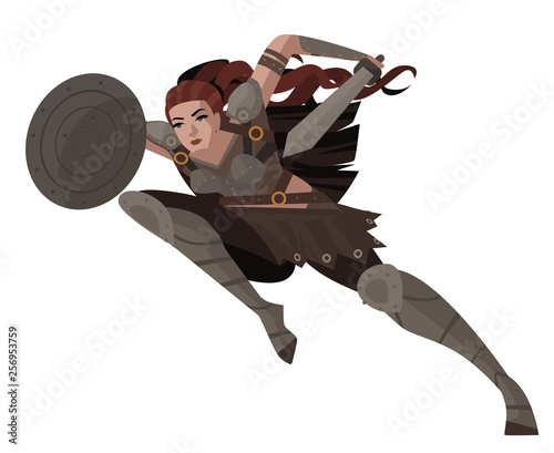 strong boudica female warrior
