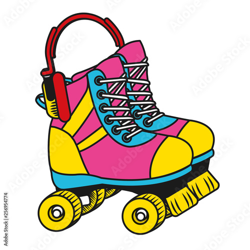 roller skates cartoon