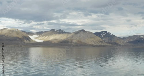 Wallpaper Mural Lake Mountains and snow view from Spitsbergen Norway Torontodigital.ca