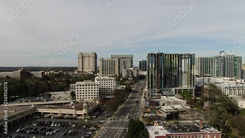 Aerial of Buckhead, Atlanta, Georgia photo