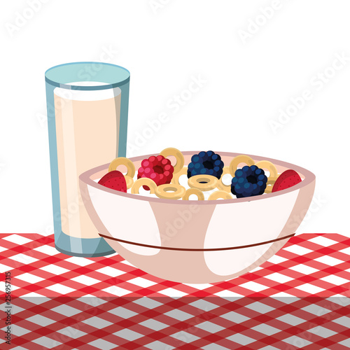 delicious tasty breakfast cartoon