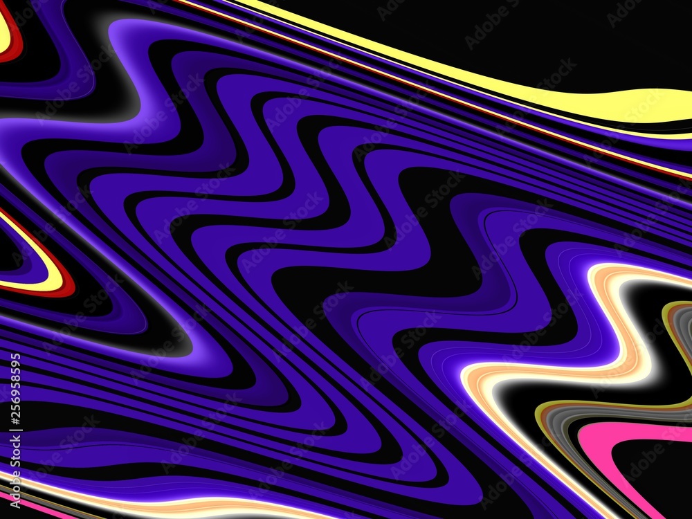 Blue dark phosphorescent waves like shapes, forms, lines background Blue dark phosphorescent waves like shapes, forms, lines background