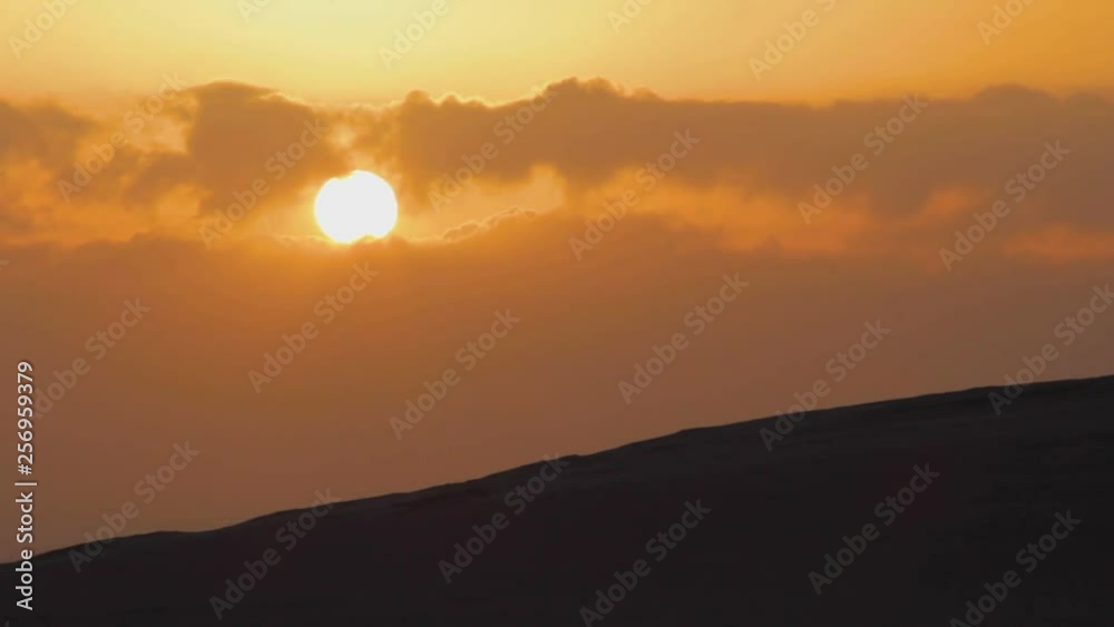 Sailing Along the Suez Canal in Egypt at Sunrise - Stunning Colors Sailing Along the Suez Canal in Egypt at Sunrise - Stunning Colors