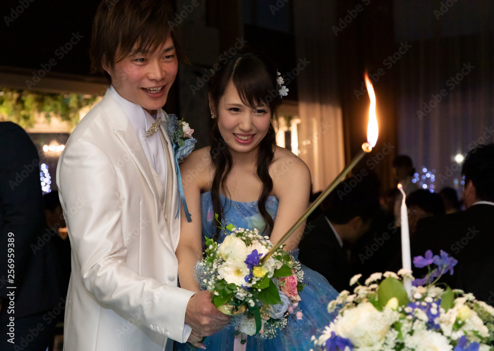 結婚式 キャンドルサービス Stock 写真 Adobe Stock