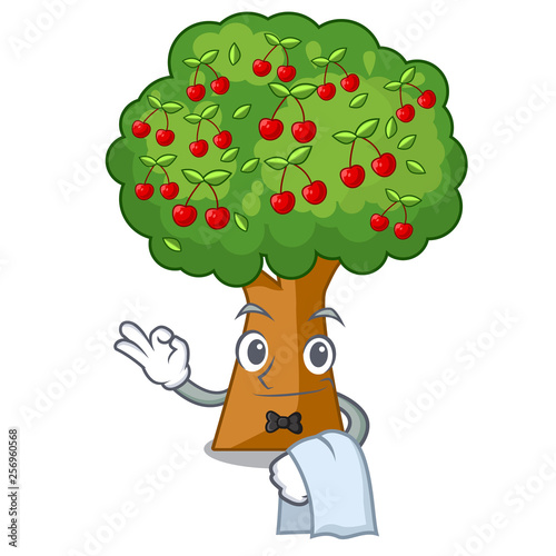 Waiter cherry tree toys in character shape