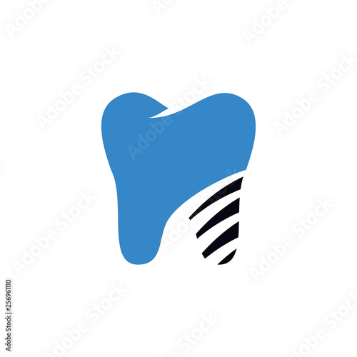 dental braces logo, dental implant, dental logo design