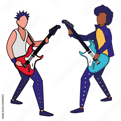 couple of musicians characters