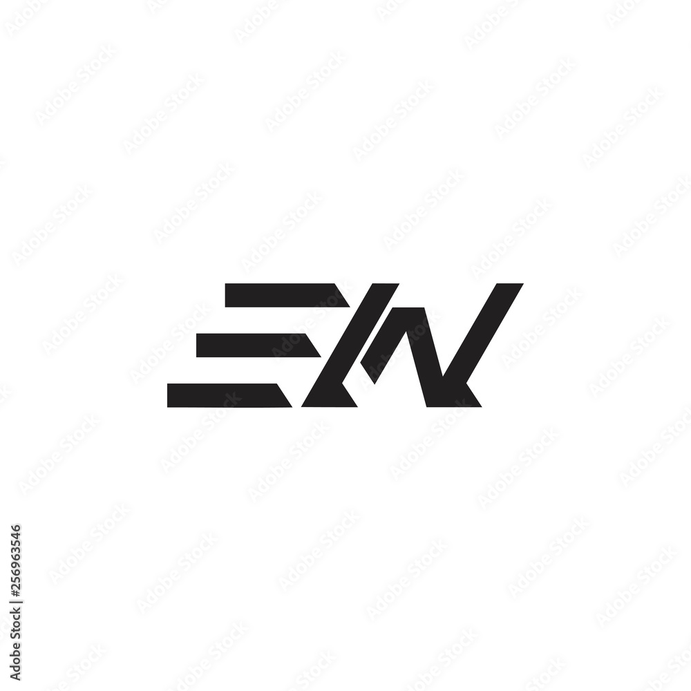 abstract letter ew walk feet abstract logo abstract letter ew walk feet abstract logo