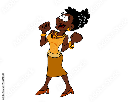 Young woman full of energy