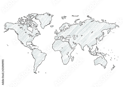 世界地図クレヨンd