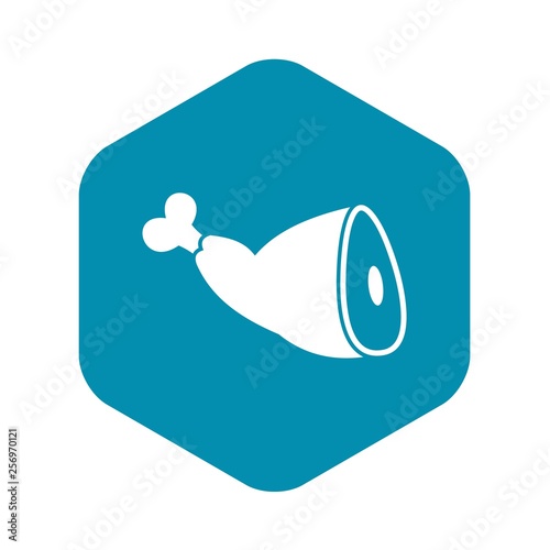 Roast pork knuckle icon in simple style isolated vector illustration