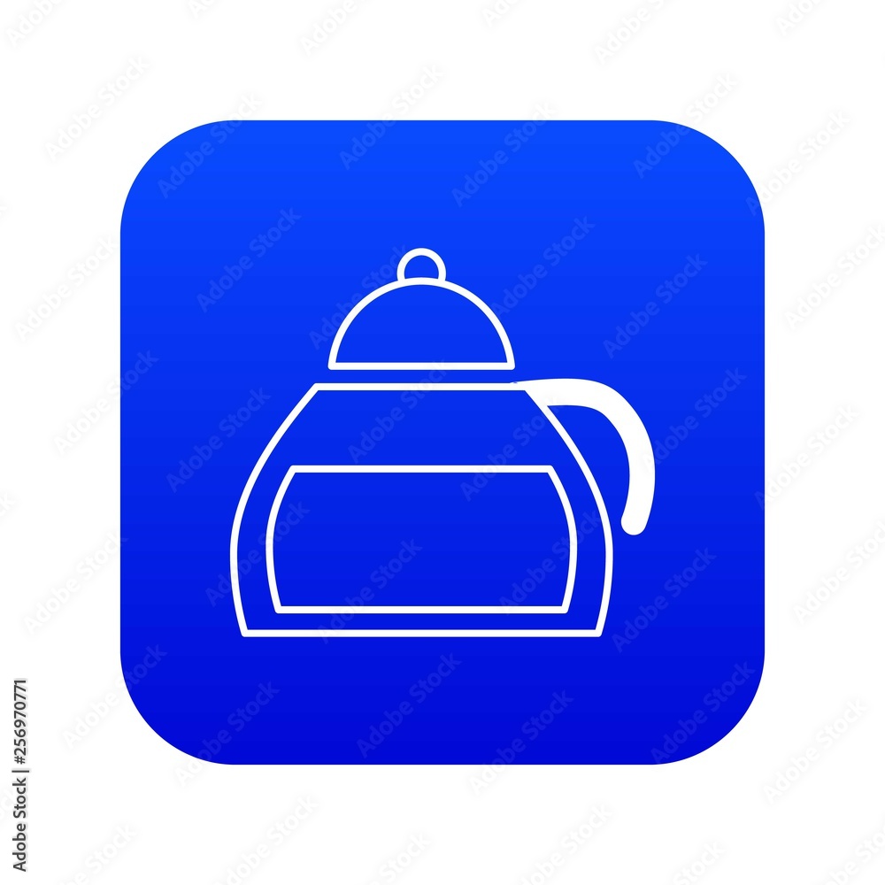Honey tea icon blue vector isolated on white background Honey tea icon blue vector isolated on white background