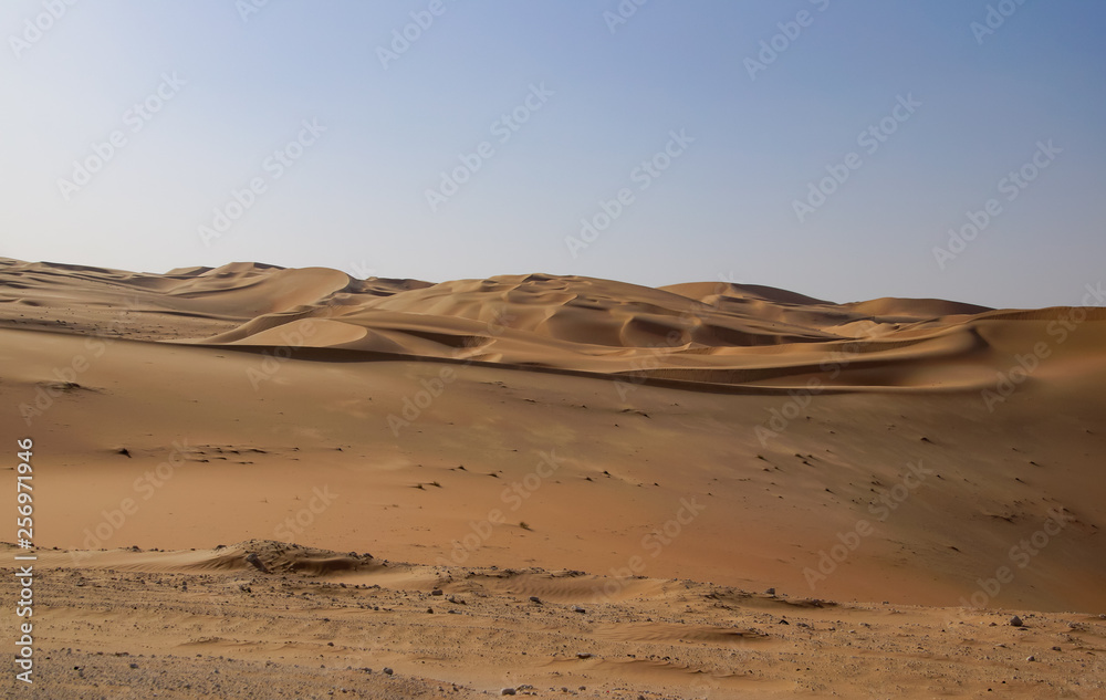 sundown in abu dhabi desert