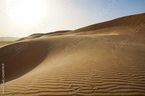 sundown in abu dhabi desert