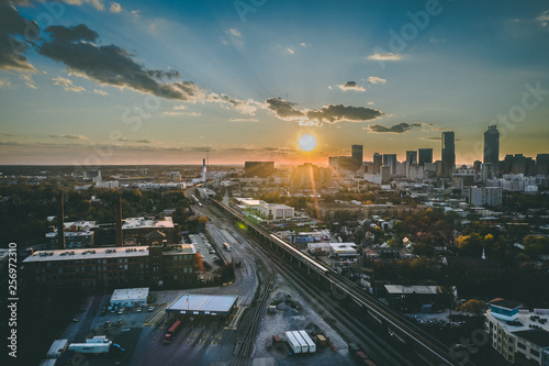 big city railyard