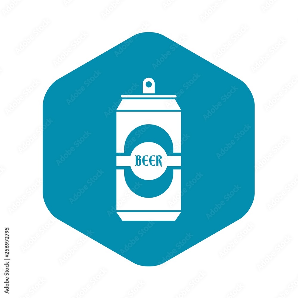 Aluminum can icon in simple style isolated vector illustration Aluminum can icon in simple style isolated vector illustration