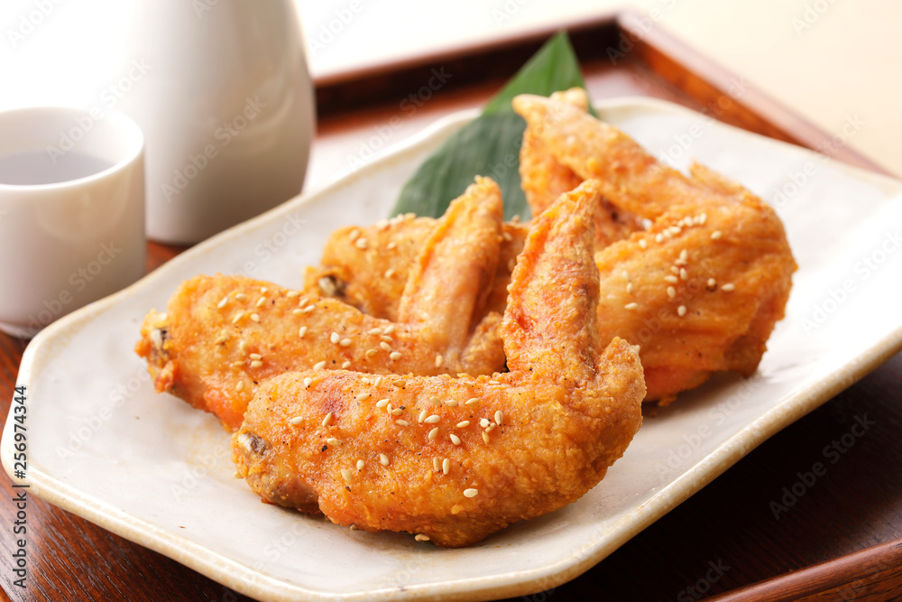 手羽先 Spicy fried chicken wings Tebasaki 手羽先 Spicy fried chicken wings Tebasaki