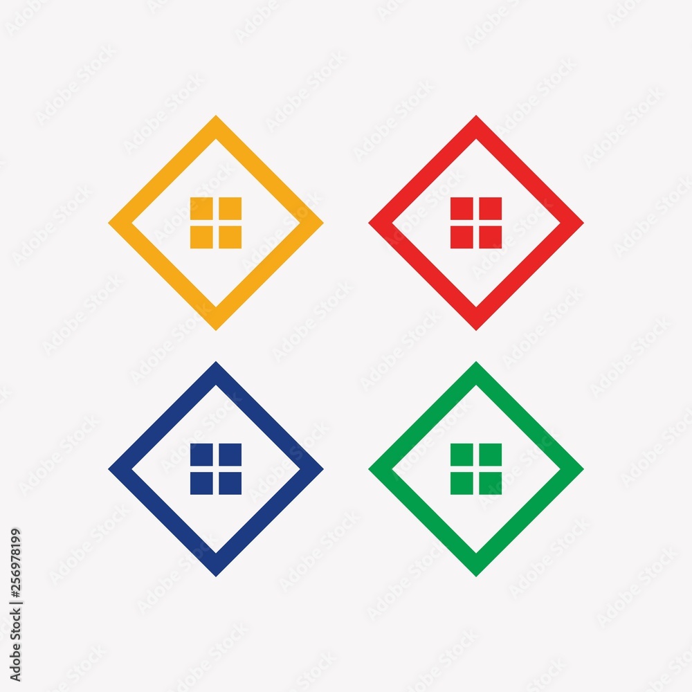 Real estate logo template