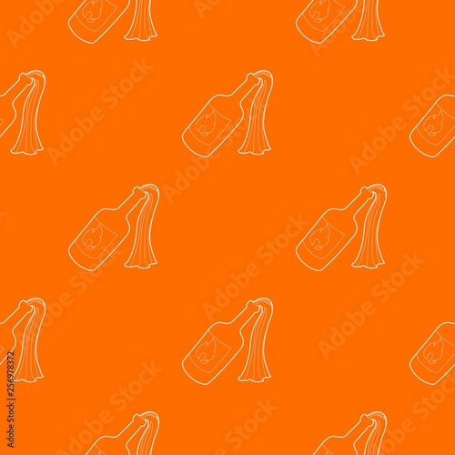 Molotov cocktail pattern vector orange for any web design best