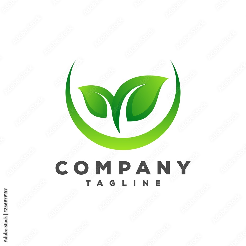 Fototapeta premium leaf logo vector