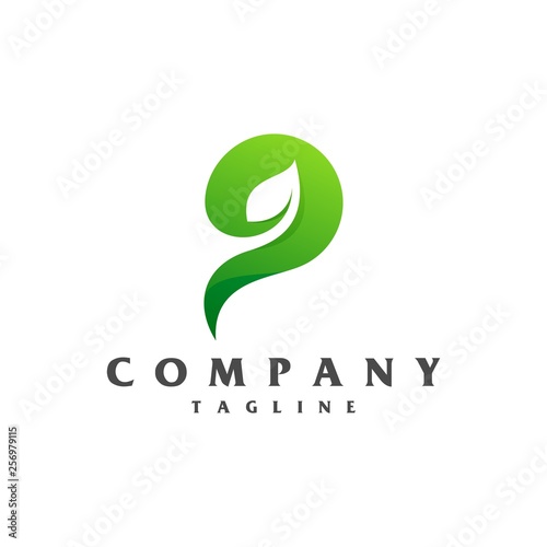 leaf logo vector