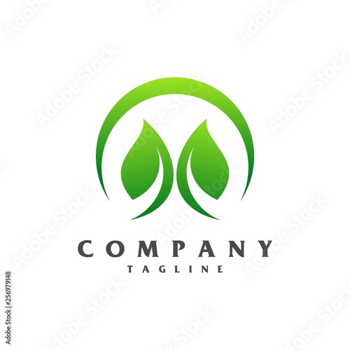 leaf logo vector © lelevien